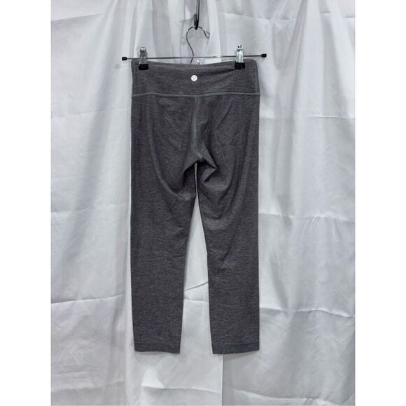 Lululemon Gray Cropped Leggings | Sz 4 - Picture 3 of 5
